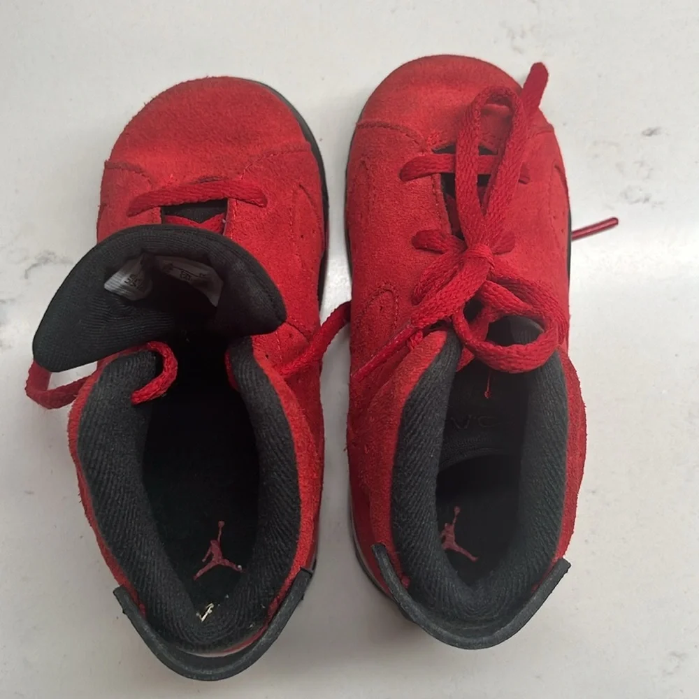 Nike Air Jordan 6 Retro Toro Toddler‎ Size 8C Athletic Shoes Sneakers DV3605-600